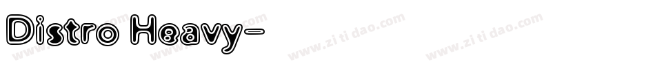 Distro Heavy字体转换